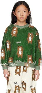 Детский зеленый свитер SSENSE Exclusive Luckytry
