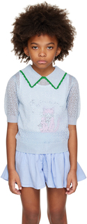 Детский синий свитер Saxy Morley