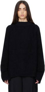Черный свитер с круглым вырезом GAUCHERE