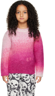 Детский розовый свитер с градиентом ERL