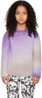 Детский фиолетовый свитер с градиентом ERL