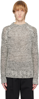 Черно-белый свитер с круглым вырезом LE17SEPTEMBRE