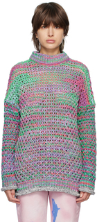Разноцветный свитер с круглым вырезом The Attico