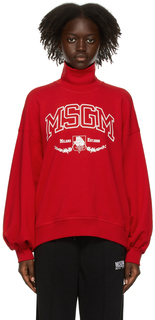 Красная водолазка New College MSGM