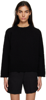Черный свитер с круглым вырезом Totême Toteme