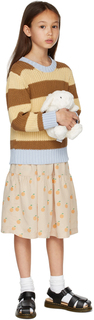 Детский свитер в желто-коричневую полоску TINYCOTTONS