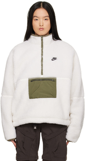 Белый клубный свитер Nike