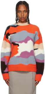 Разноцветный свитер с принтом тай-дай OK
