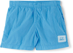 Детские синие шорты для плавания Chrome-R C.P. Company Kids