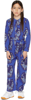 Детский комбинезон с синими цветами Mini Rodini