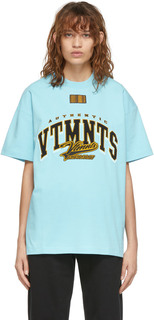 Синяя футболка колледжа VTMNTS