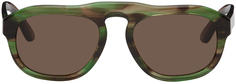 Зеленые квадратные солнцезащитные очки Giorgio Armani