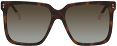 Квадратные солнцезащитные очки черепаховой расцветки Missoni
