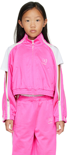Детская розовая спортивная куртка на молнии Doublet
