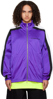 Пурпурно-черная спортивная куртка свободного кроя VTMNTS