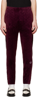 Пурпурные жаккардовые спортивные брюки для отдыха Sergio Tacchini