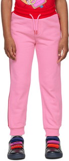 Детские розовые спортивные штаны с застежкой-молнией Marc Jacobs