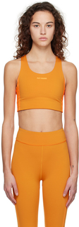 Оранжевый спортивный бюстгальтер на шнуровке adidas x IVY PARK