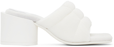 Белые босоножки на каблуке Clinic MM6 Maison Margiela