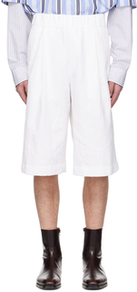 Белые мешковатые шорты Dries Van Noten