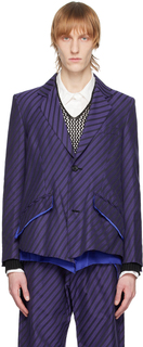 Пурпурный полосатый пиджак Sulvam