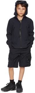 Детская темно-синяя куртка Shell-R Goggle Jacket C.P. Company Kids