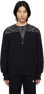 Черная толстовка Icon Wings Marcelo Burlon County of Milan