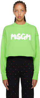Зеленый свитшот Felpa MSGM
