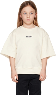 Детская толстовка с принтом Off-White MSGM Kids