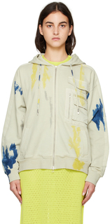 Beige Tie-Dye Hoodie Feng Chen Wang