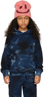 Детская синяя толстовка с капюшоном Nebula Molo