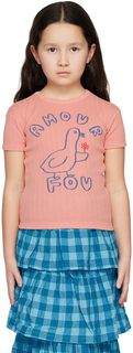 Детская розовая футболка &apos;Amour Fou&apos; The Campamento