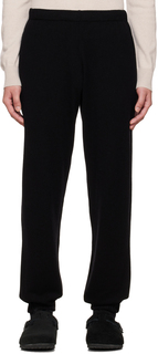 Черные брюки для отдыха с кулиской Ghiaia Cashmere
