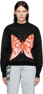 Черный свитер с бабочкой Butter Goods