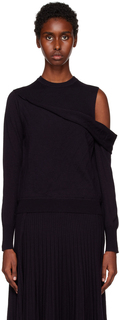 Черный свитер с приспущенными плечами 3.1 Phillip Lim