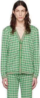 Эксклюзивный зеленый кардиган SSENSE Anna Sui