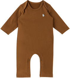 Детский коричневый комбинезон с круглым вырезом Kodomo BEAMS