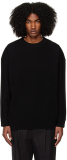 Черный свитер со вставками Juun.J