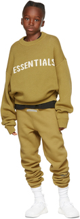 Детский вязаный свитер цвета хаки Essentials
