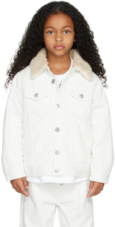 Детская утепленная джинсовая куртка Off-White MM6 Maison Margiela
