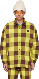Желто-коричневая стеганая рубашка Acne Studios