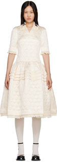 Платье миди с оборками Off-White Shushu/Tong