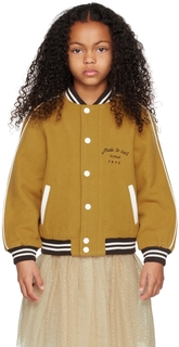 Детская желтая куртка-букер Bonpoint