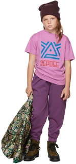 Детская фиолетовая футболка с фиолетовой орхидеей Repose AMS