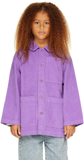 Детская фиолетовая беличья куртка Main Story