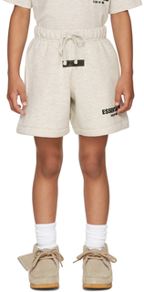 Детские шорты Off-White с логотипом Essentials