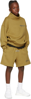 Детские флисовые шорты цвета хаки Essentials