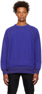 Синий свитер с круглым вырезом Undercoverism