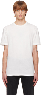 Белая футболка с изображением Люка The Row