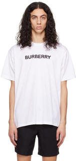 Белая футболка свободного кроя Burberry